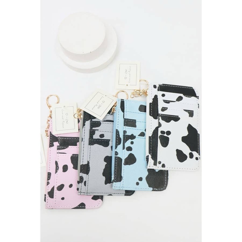Cow Pattern Coin Purse- White